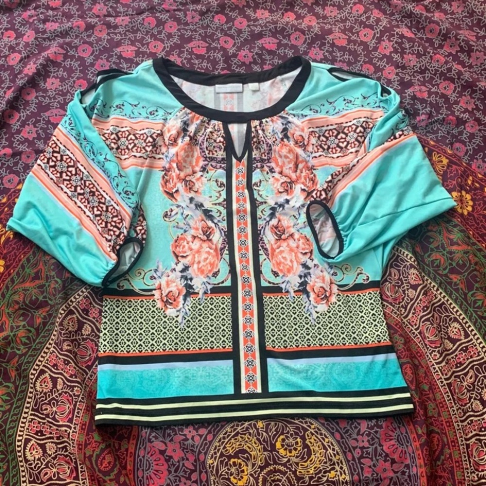 Blouse with Cutout Detailing